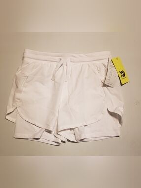 all in motion White Girls' Athletic Shorts with Drawstring